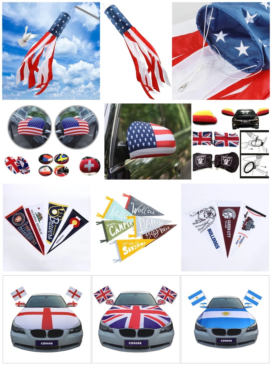 Teardrop Flying Beach Flagpole Sale Open House Car Wash Swooper Custom Printed Feather Flag with Spike Base Pennant
